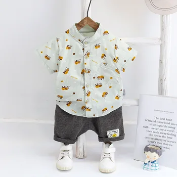 Ljeto dječji djeca Baby Boy's Clothing Sets 2 kom. tisak majica + kratke hlače set za dijete, dječaka i djevojčice Dječja odjeća