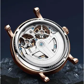 Luksuzni brand gospodo automatski mehanički sat je jedinstveni dizajn stil muški sat tourbillon double tourbillon sat relogio 2018