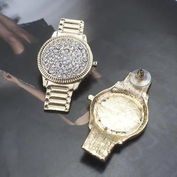 Luksuzni kristalno satovi naušnice za žene jedinstveni dizajn punk Rhinstone sebi naušnice nakit poklon UKEN