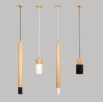 Moderni kratak minimalistički kreativni drveni viseći svijećnjak nordic Home decor spavaća soba noćni upravo crni željezni viseći svijećnjak