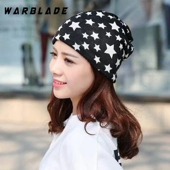 Modni brand 2018 Star pattern zimske kape za lady djevojke toplo вязаная kapa Skullies&kape žene šešir hauba WarBLade