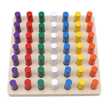 Montessori Materijali Igračke, Edukativne Igre, Cilindrične Zidne Blokove Drvene Matematičke Igračke Djeca Rane Razvojne Igračke