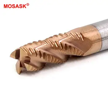 MOSASK 1pc 4 flaute HRC55 obrada nehrđajućeg čelika 6 8 10 12 mm čvrsta вольфрамовая čelik karbida router hrapavost poprečni rezač