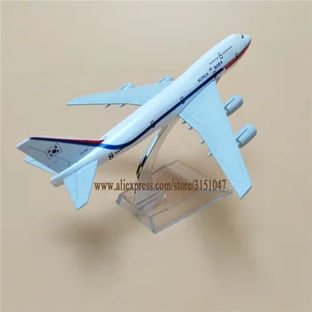 NEW Air Korea Airlines Boeing 747 B747 Airways Airplane Model Alloy Metal Model Plane Diecast Aircraft 16cm Poklon