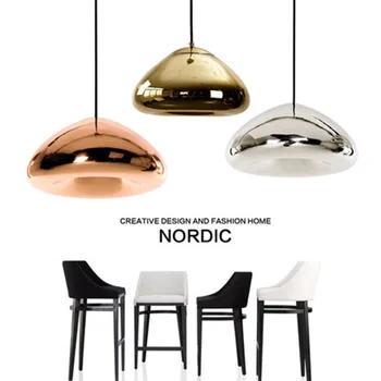 Nordic creative brass bowl plating stakla viseći svijećnjak caffe bar stol club hotel restaurant viseći svijećnjak