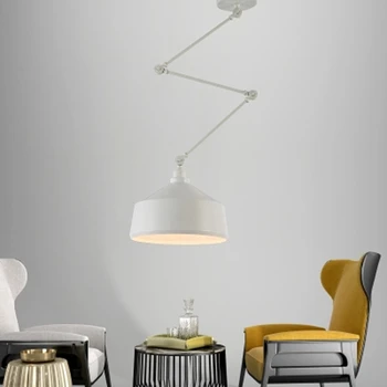 Nordic DIY identitet viseće svjetiljke sklopivi Željezni lampa visi lampa spavaća soba kabinet bar restoran kreativne podesivo svjetlo