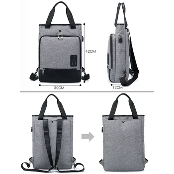 Nova moda muškarci žene ruksak torba preko ramena školske torbe za tinejdžer povremeno čvrste naprtnjače Mochila ruksak USB punjenje