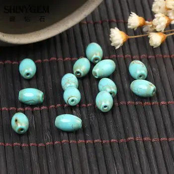 Nove veliko stabilizirane tirkizno perle tirkizno perle 6*9 DIY moda žene i muškarci narukvica i ogrlica nakit pokloni