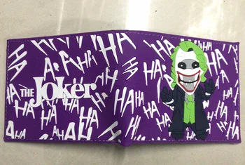 Novi Joker novčanik metalni logo novčanik modni muškarci žene kratke kožne torbice s utorom za kartice munja džep za kovanice