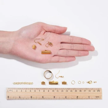 Ogrlica i naušnice ručni rad ovjesa pribor materijal paket s alatima za DIY modni nakit pribor zlato srebro