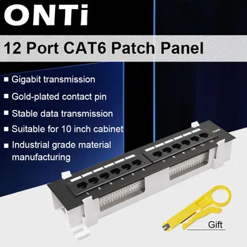 ONTi Network Tool Kit 12 Port CAT6 Patch Panel RJ45 Networking Wall Mount Rack Mount nosač