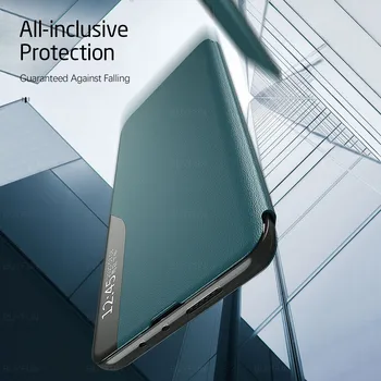 Originalni luksuzni kožni smart specifičan prozor flip torbica za Xiaomi Redmi Note 9s Note9 9 Pro Max 8t 8 Pro službeni magnetski torbica