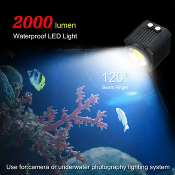 Podvodna bljeskalica fotoaparata 60M vodootporan ronjenje заполняющий svjetlo 2000Lm za Hero 7 6 5 Action kamere pribor