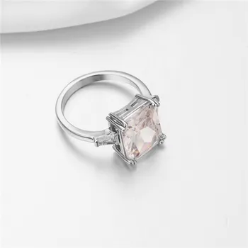 Princess rez obećanje prsten 925 sterling srebra Crystal kubni cirkonij izjava stranke zaručnički prsten prsten za žene prst nakit