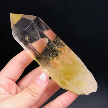 Prirodni Citrin Quartz Crystal Kamen Mineralni Uzorak Coli Točka Toranj Liječenje Zbirka Uređenje