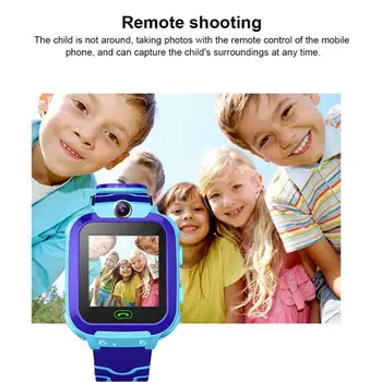 Q12 dječji pametni sat SOS Telefon Watch Smartwatch For Kids 9 jezika vodootporan IP67 dječji dar za IOS, Android