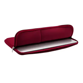 Rainyear Laptop Sleeve Bag Notebook Case For Pocket Acer ASUS HP For Tablet PC Mackbook Air iPad 11 13 14 15 15.6 inch wine Red