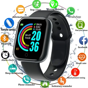 Satovi Muški Ženski krvni tlak e20 Smartwatch Watch Waterproof Heart Rate Tracker Sport Clock Watch Smart Hours For Android IOS