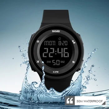 SKMEI ženske sportske elektronski satovi na otvorenom luksuzni ženski Ručni sat LED Digital 50m Waterproof Clock Watch Relogio Feminino