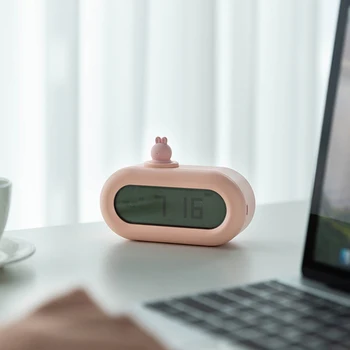 Slatka Zec zec digitalni termometar alarm noćno svjetlo za učenje čitanja