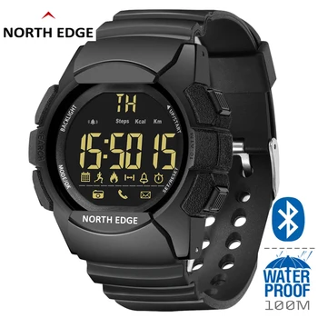 Sportski sat vodootporan 100 m plivanje alarm crna Bluetooth sat štoperica гравитационный senzor narukvica cross-country digitalni sat