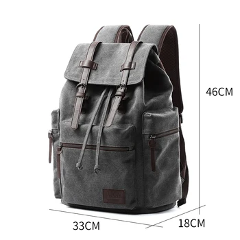 Stare kožne torbe za laptop Muškarci/Žene školske naprtnjače muškarci putnu torbu velika platna ruksak veliki kapacitet vrećice Mochila