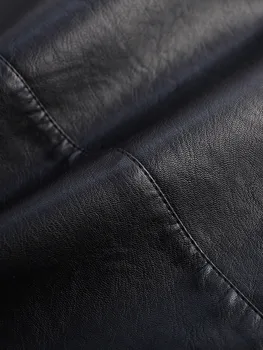 Suknje ženske 2020 Jesen Zima kožna suknja crna PU Patchwork visokim Strukom dužine do koljena S-3XL veličina Asimetrična suknja 9792