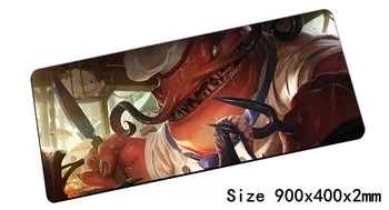 Tahm Kench mouse pad 900x400mm mouse pad lol notbook computer mousepad River King gaming padmouse gamer laptop podloge za miša