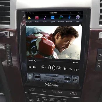 Tesla vertic screen Android 9.0 Car multimedia DVD za Cadillac Escalade 2007-2012 Auto Audio Video Radio Stereo GPS Navi 1 din