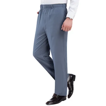 Topla rasprodaja 2020 muška elastična struk ljetnim tanke svakodnevne hlače moda slobodan visokim strukom prozračne hlače plus veličina Muška odjeća