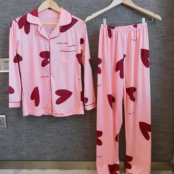 Trgovina na veliko pidžama setovi za Žene Jesen Zima 22 stil tanki pamuk ispis žene duge pidžama odijelo Glavna ženska ženska pidžama