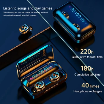 TWS Bluetooth slušalica topla rasprodaja bas stereo Hifi bežične slušalice za trčanje s punjenje mjenjač
