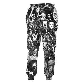 UJWI 3D Print Clown joker Joggers Haren hlače Muškarci/Žene cool sweatpants sweatpants jesen Jesen Zima hlače Trkač