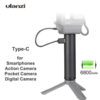 Ulanzi BG-2 6800mAh Power Battery Grip Stick za Gopro 7 6 5 Osmo Pocket FIMI Palm Snoppa Vmate Vlog Selfie Handgrip Type-C