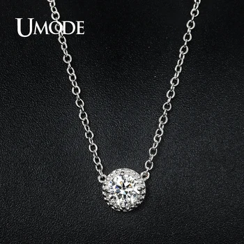 UMODE Brand New White Gold Color vjenčanje nakit kompleti za žene s ogrlicama i naušnice i prsten za vjenčanje pribor pokloni AUS0043