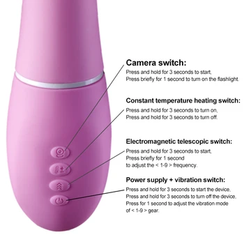 Vibrator Wifi APP Control dildo vibrator s endoskopska kamera seks igračke za parove grijanje толкающая skladište vibratori za žene