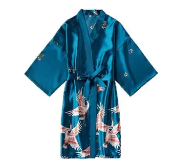 Victoria moda satiny ogrtač ženski ogrtač Seksi peignoir femme svilenih kimona djeveruša haljina pidžama noć raste za žene
