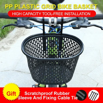 Viseći volan Pannier prijenosni mrežica bicikl prednji koš za smeće PP plastični biciklistička košarica sklopivi bicikl MTB pribor za bicikle