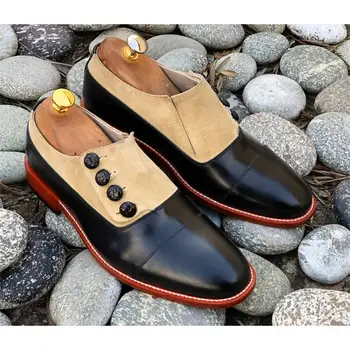 Visoka kvaliteta nova moda muškarci umjetna koža kopča poslovne cipele stare random klasični redovnik remen i cipele Zapatos De Hombre HG102