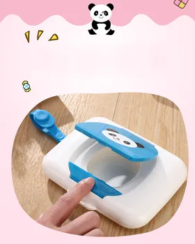 Vlažne maramice Case Automatic Plastic Baby Tissue Box Wipes Holder Travel Storage Container Pull Out Dispenser Press Pop-up F317