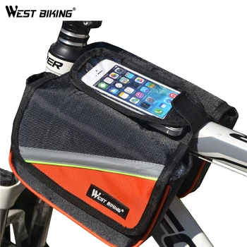 WEST BIKING vodootporan biciklističke torbe prednja cijev Biciklistička torba je pogodna 4.2