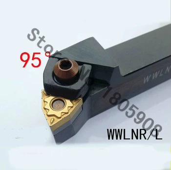 WWLNR2525M08 25*25*150 mm okretanje alata CNC, tokarenje metalnih reznih alata,tokarilice, vanjski okretanje alat W-tipa WWLNR/L