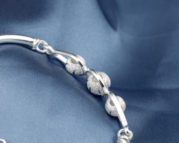 Yanleyu originalni 925 sterling srebra narukvice, narukvica za žene sretne perle narukvica-čuvar nakita PB015