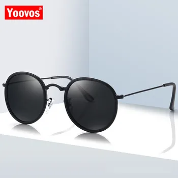 Yoovos polarizirane sunčane naočale Žene / muškarci 2021 berba okrugle sunčane naočale Žene polarizovana retro dizajn brand Oculos De Sol UV400
