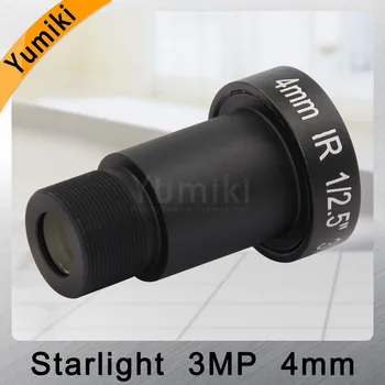 Yumiki M12 CCTV 3MP 4MM objektiv F1. 2 žarišne duljine 4 mm senzor 1/2. 5 
