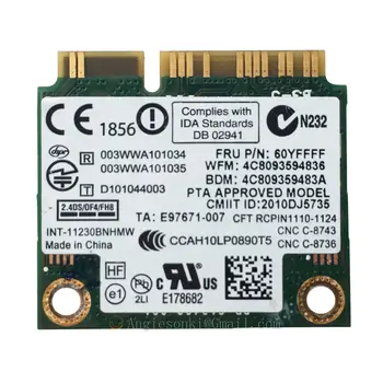 Za HP G4, G6, G7 MINI PAILIVON PCI-E 631956-001 Intel 1030 11230BNHMW 802.11 b/g/n 300 Mb / s 2.4 G Wifi+BT Bežične WLAN Kartice