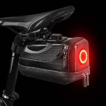 Zapadni bicikl vodootporan bicikl saddle bag sa USB-punjive dugo svjetlo MTB cestovni bicikl Паньер košarica Biciklizam oprema