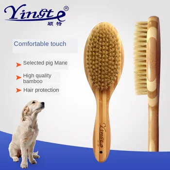 Četka Za Kućne Ljubimce Prirodnog Bambusa Četka Za Čišćenje Beauty Brush Čišćenje Pas Kose