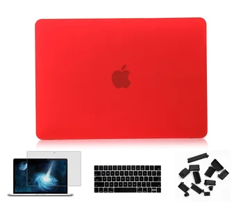 Прорезиненный hard cover tipkovnica kožni pokrivač +zaslon zaštitnik+prašinu priključak za Apple Macbook Pro 13/15 Air 13/11 Inch 12