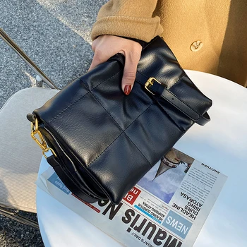 Решетчатая trg torba preko ramena 2021 moda nova kvalitetna umjetna koža ženska dizajnersku torbu Vintage torba preko ramena